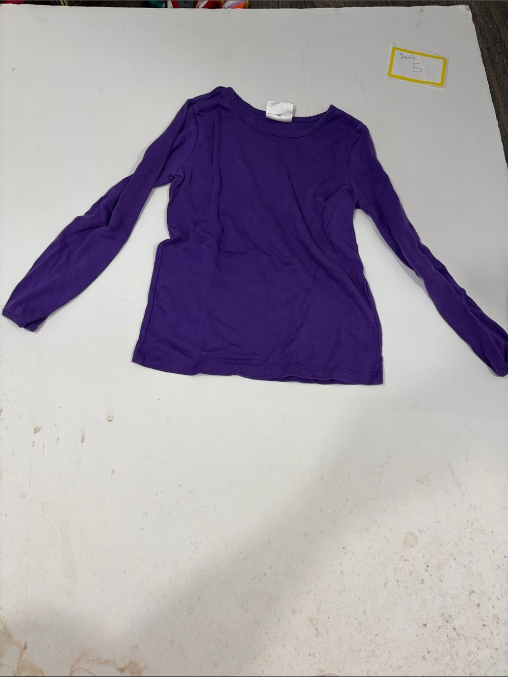 Hanna Andersson Purple Long Sleeve Crew Tee